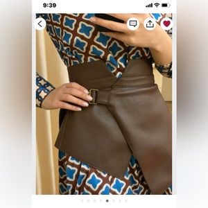 Wide Leather Signature Belt